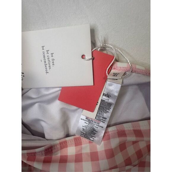 The Frolic x Lyds Butler Pollenca, ASOS, high waist bikini bottoms in pink gingh - Picture 5 of 11